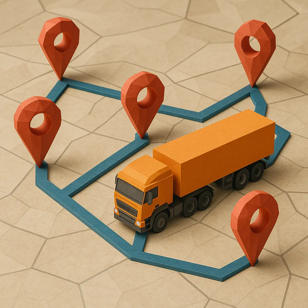 Hierarchische Tourenplanung mit Routenabschnitten