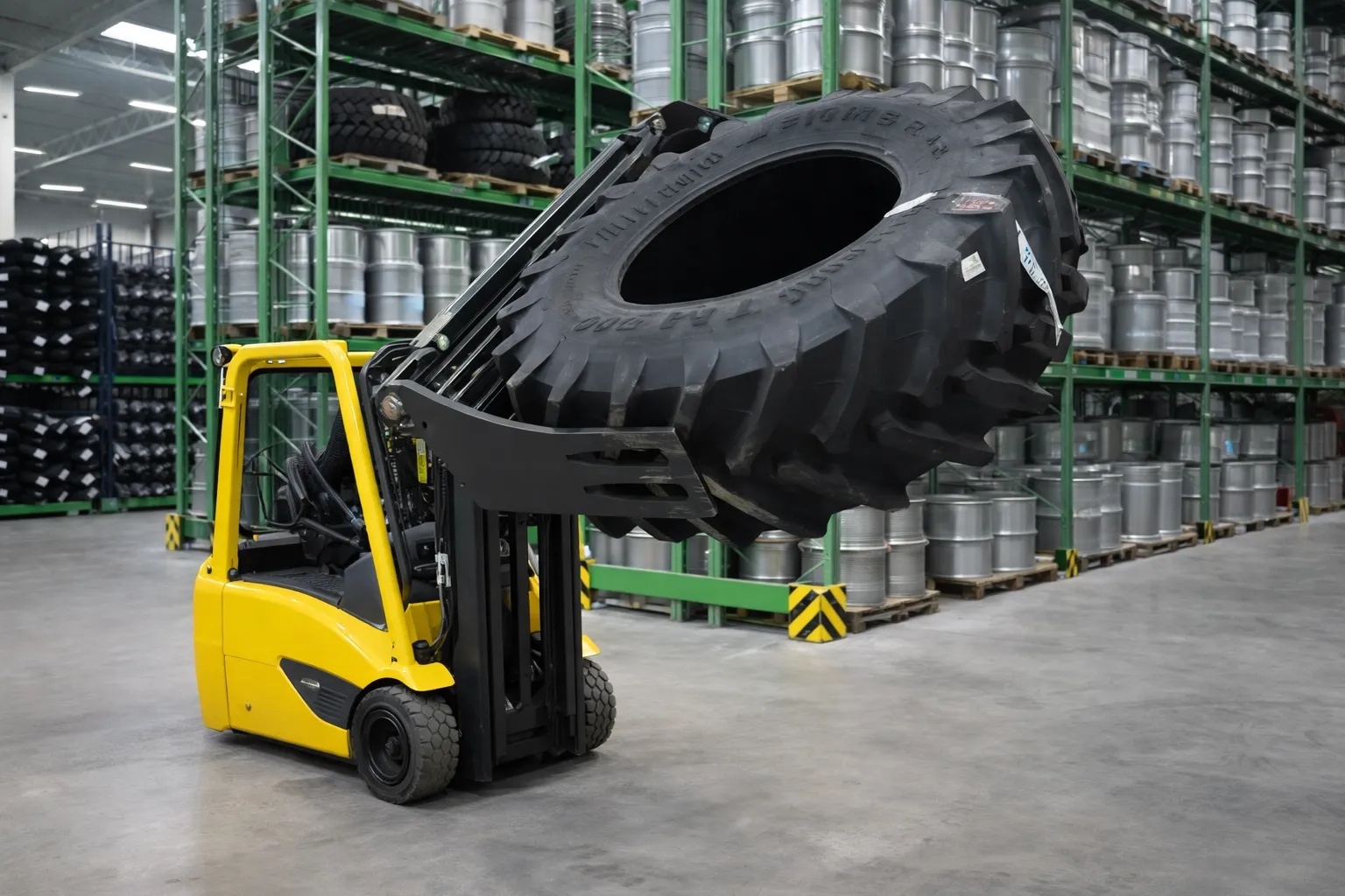 Tire logistics with coordinated route and network planning