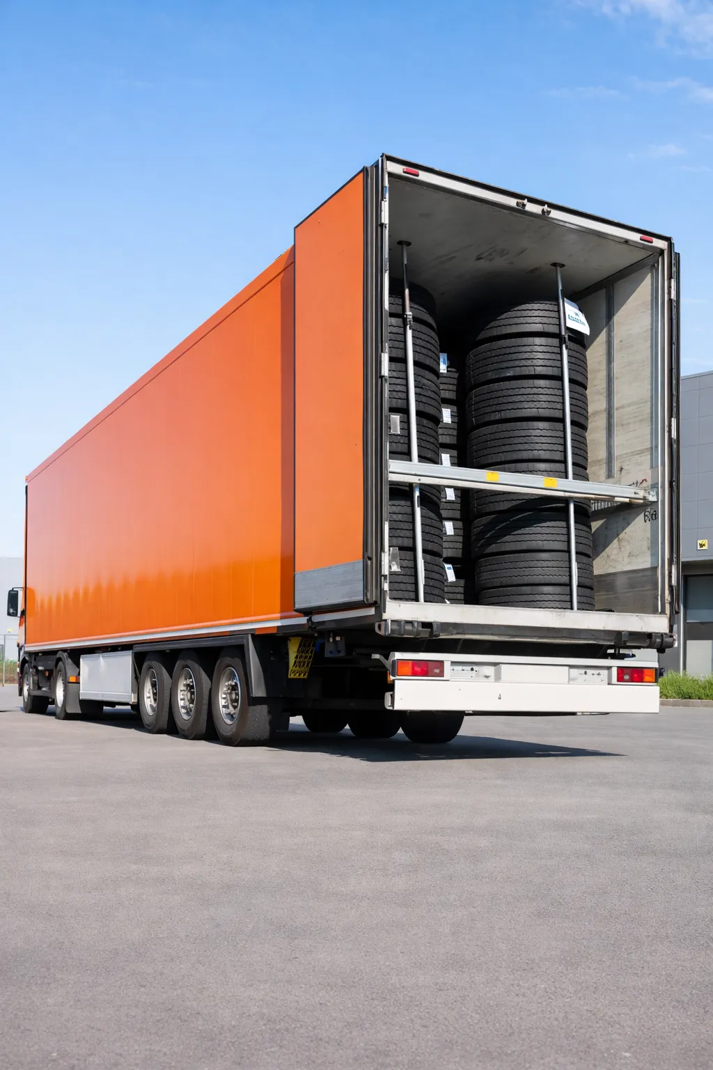 Tires prepared for regional delivery and seasonal peak phases