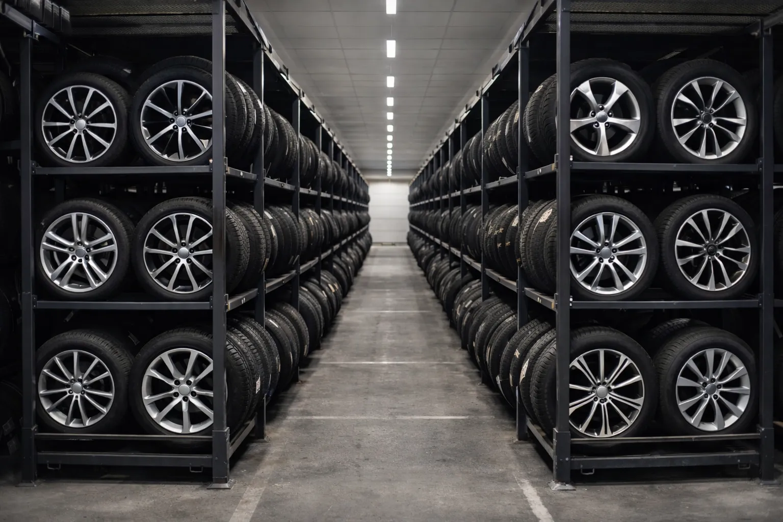 Regional tire distribution with aligned capacities and service levels